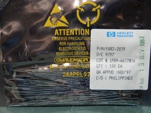 Hewlett Packard 5082-2835 Diodes Qty 100 NOS Sealed Package 1997 Philippines Mad - Picture 1 of 3