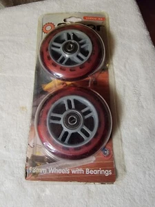 Razor Scooter Replacement Wheels Set with Bearings Red - Picture 1 of 5
