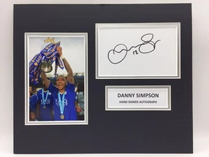 RARE Danny Simpson Leicester City Signed Photo Display + COA AUTOGRAPH LCFC - Picture 1 of 3