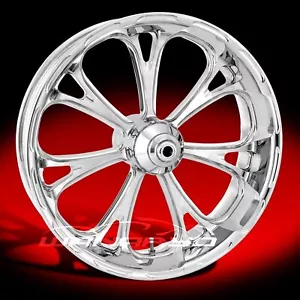 Performance Machine 21 x 3.5″ Virtue Chrome Front Wheel Rim Harley Street Glide - Picture 1 of 2
