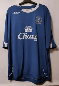 EVERTON FOOTBALL CLUB FC 2006 BLUE HOME SHIRT XXL 2XL UMBRO CHANG EFC BLUES VGC - Picture 1 of 6