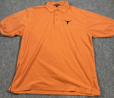 Texas Longhorns Shirt Mens Extra Large Burnt Orange Polo Port Authority Texas U - Изображение 1 из 4