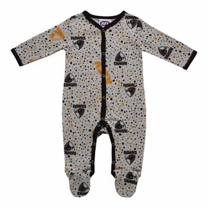 Team Official AFL Baby Infants New Born Coverall Romper Jumpsuit TW - Picture 1 of 15