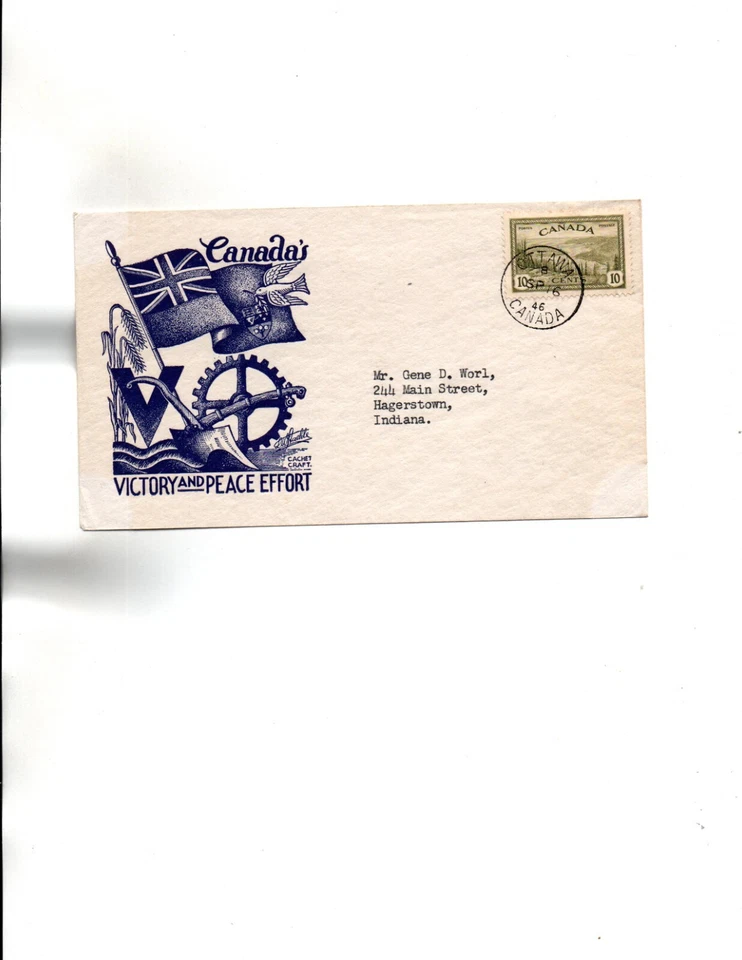 Sc#269  FDC STAEHLE (BLUE) cachet - Image 1 of 1