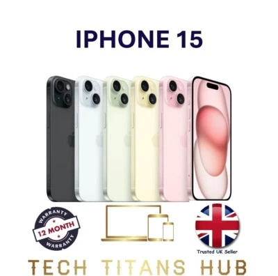NEW Apple iPhone 15 128GB 256GB Unlocked PRISTINE CONDITION A+++ 💯 BH 🔋 - Image 1 of 3