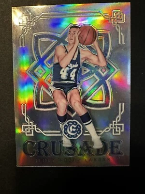 Jerry West 2016-17 Panini Excalibur #84 Crusade Silver Prizm Los Angeles Lakers - Image 1 of 4