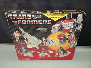 Superion Gift Set Box w/ Instructions Vintage 1985 G1 Transformers 99% complete - Picture 1 of 17