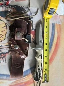 Ed Martin Hunting Knife W Sheath  - Picture 1 of 6