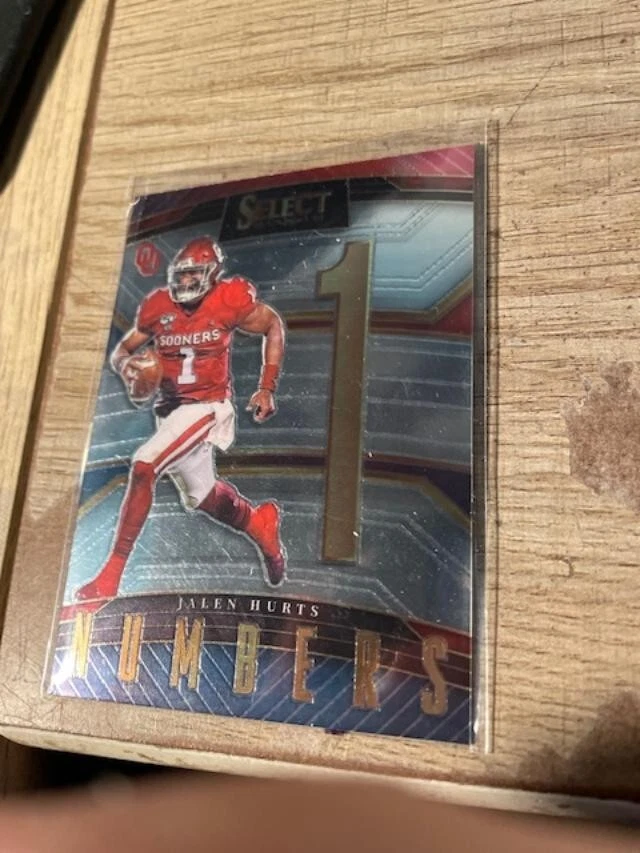 Jalen Hurts OKLAHOMA 2023 Panini Select Draft Picks Football Numbers #SN-JH - Image 1 of 1