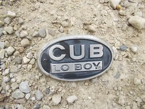 International Cub Low Boy LB IH tractor ORIGINAL hood side oval emblem - Picture 1 of 4