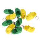10x Mini Slipper Keychain Cute Silicone Slipper Keychain Shoes Keychain Gift New