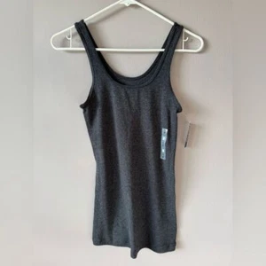 Old Navy Women's NWT Cotton Dark Grey Tank Top Size Small - Picture 1 of 8