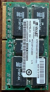 SM572648578D9BPMDE 512MB SDRAM PC133 32X8 18CHIPS 144PIN ECC ROUTER ram - Picture 1 of 1