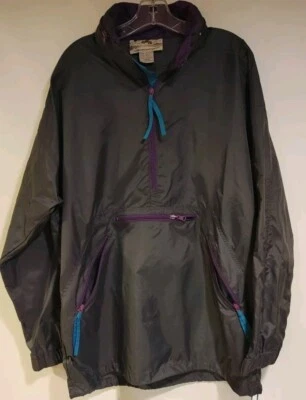 EMS Eastern Mountain Sports Pullover Windbreaker Jacket Packable Gray Mens Large - Image 1 of 4