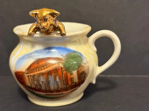SCHENECTADY, NY, COURT HOUSE, SOUVENIR CUP WITH PIG OVER THE TOP! - Picture 1 of 9