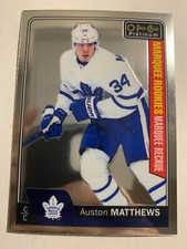AUSTON MATTHEWS ROOKIE CARD, 2016-17 O-PEE-CHEE PLATINUM