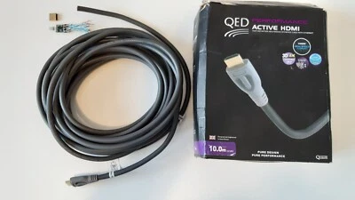 Cable HDMI QED Performance Active 10 m 4K 60 UHD HDR Alta Velocidad - Necesita reparación Foto 1 de 2
