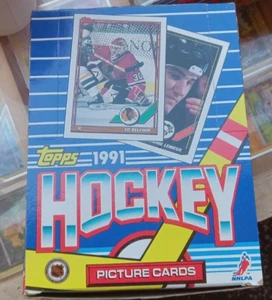 1991 TOPPS HOCKEY WAX BOX 36 PACKS UNOPENED WAX PACKS - Picture 1 of 4