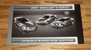 Brochure selezioni colori esterni e interni Cadillac serie V 2007 CTS-V STS-V - Foto 1 di 2
