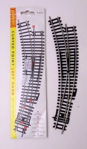 Hornby R8074 curved Point Left Hand Nickel Silver OO (725) - Picture 1 of 1