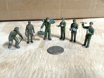 Figuras de mecánico/ingeniero militar pintadas a medida escala 1:50/O (6 piezas) *¡LEER!* Foto 1 de 4