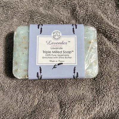 Trader Joe's Bisous de Provence LAVENDER Triple Milled Soap w/ Shea Butter 7oz - Image 1 of 2