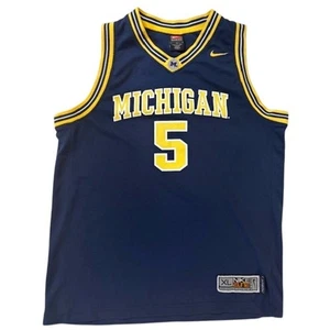Nike Elite University of Michigan #5 Youth Basketball Jersey Size XL - Picture 1 of 6