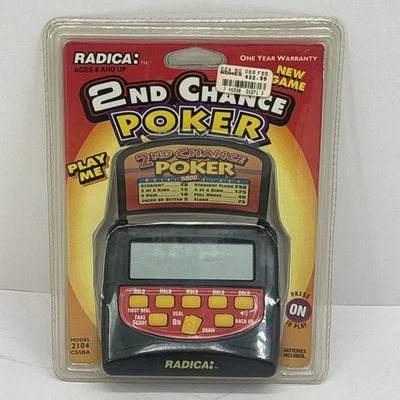Radica 2nd Chance Poker: Royal Flush 2000 Modelo #2804 - Nuevo Sellado Foto 1 de 4