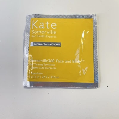 KATE SOMERVILLE 360 FACE AND BODY SELF TANNING TOWELETTE AUTHENTIC! - Image 1 of 4