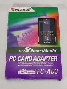 Fujifilm Adaptateur Carte PC PC PC AD3 pour Smart Media Carte Mémoire 64 Mo Inclus - Photo 1/14
