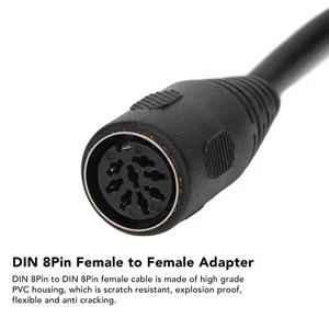 Din 8Pin Female Bis Din 8Pin Weiblicher Adapter 0 66ft DIN 8PIN FEMALY SOUND - Afbeelding 1 van 22