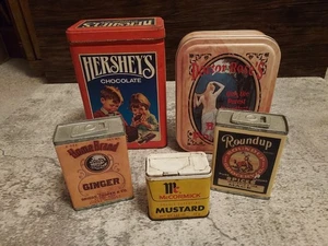 Vintage 1980er Hershey's Kiss Schokoladendose mit Senf, Ingwer Gewürze Streitkolben - Bild 1 von 10