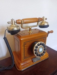 Wooden Retro Telephone Daklin Museum Series 1999 - Zdjęcie 1 z 10