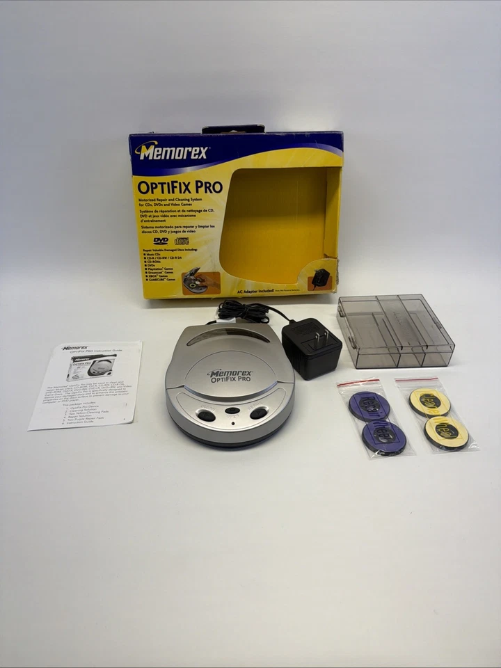 Memorex OptiFix Pro CD DVD Game Disc Cleaner Repair Kit – Used – READ - Image 1 of 4