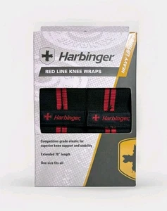 Harbinger 78" Red Line Weight Lifting Knee Wraps 🆕 - Picture 1 of 5
