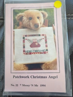 Mosey 'N Me Patchwork Christmas Angel Cross Stitch Pattern Chart No. 22 1994 - Image 1 of 3