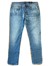 NWT PRPS Men's "Windsor" Light Wash Distressed Skinny Fit Denim Jeans Blue Sz 33