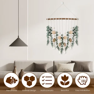 Artificial Eucalyptus Wall Decor Hanging Faux Eucalyptus Wall Decor EWE - Picture 1 of 6