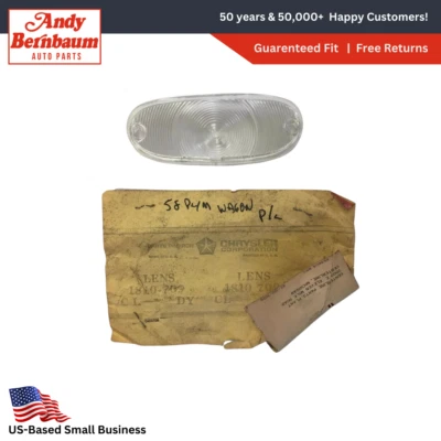 1958-1959 Plymouth Suburban Station Wagon Parking Light Lamp Lens 1810709 NOS - Image 1 of 4