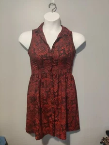 Mac + Jac Women's Size Medium Long Button Up Tank EUC * - Picture 1 of 3