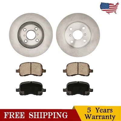 Front Disc Rotors Ceramic Brake Pads For Chevrolet Prizm 1998 1999 -2001 2002 Foto 1 de 4