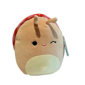 Juguete de peluche Squishmallows Tie Dye rosa caracol Silvina insecto nuevo con etiquetas 8 pulgadas - Imagen 1 de 7