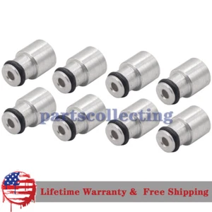 For LS3 / LS7 / LS9 / L76 To LS1 LS2 8PCS Short Fuel Injector Adapter Spacer New - Picture 1 of 8