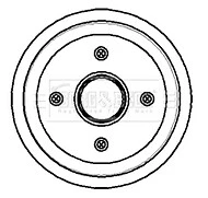Borg & Beck BBR7055 Brake Drum