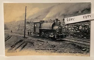 1908 Connellsville PA Kohlebergwerk Lokomotive Koksöfen in Explosion seltene Postkarte NEU - Bild 1 von 2