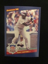 Tony Gwynn HOF Padres 1986 Donruss Action All-Stars Card #1