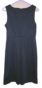 Merona Sleeveless Dress Women's Medium Black & Gray Houndstooth Sheath NWT - Picture 1 of 10