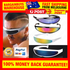 Futuristic Cyclops Glasses Future Lens Party Tech Rave DJ Festival Cool Costume 