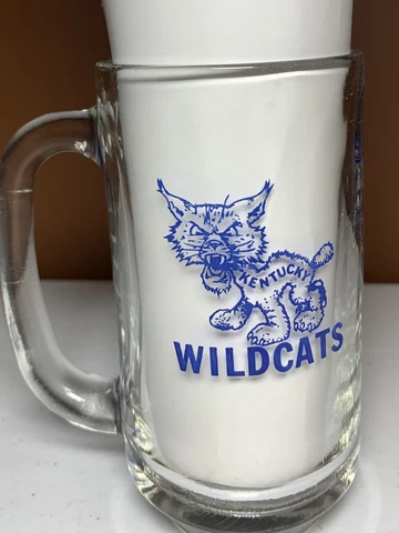 Kentucky Wildcats Beer Mug Glass NCAA. Rare Cover