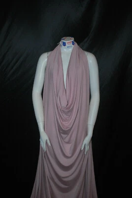Modal Spandex Jersey Knit Fabric premium weight 10 oz by the yard Dusty Pink - Image 1 of 4